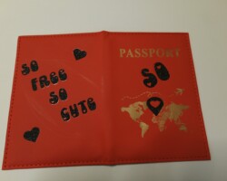 Protège passeport personnalisé réalisé par soniakado.com