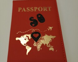 Protège passeport personnalisé réalisé par soniakado.com