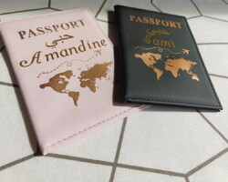 Protège passeports personnalisés réalisé par soniakado.com