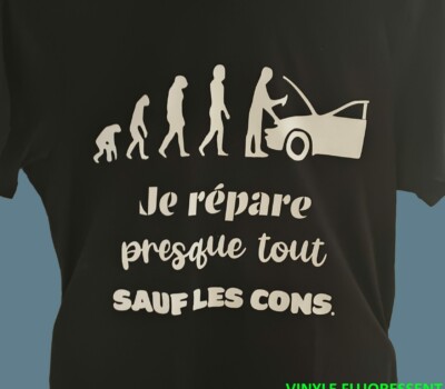 tee shirt personnalisé humour mécanicien réalisé par soniakado.com