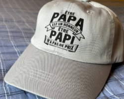 casquette personnalisée pour papi