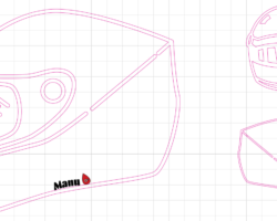 projet casque moto personnalisé réalisé par soniakado.com