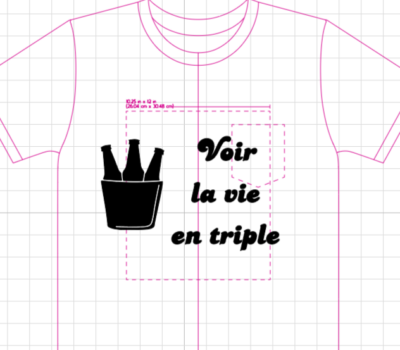 tee shirt personnalisé humour de bière réalisé par soniakado.com